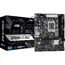 Материнская плата ASRock B760M-H2/M.2, LGA1700, Intel B760, 2xDDR5, 4xSATA, 2xM.2, 1xPCIe 4.0 x16, 2xHDMI, 1x2.5Gb LAN, 3x3.5 мм, 7.1, microATX