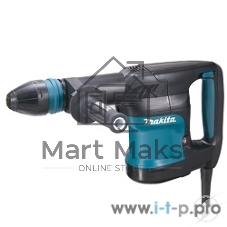 Отбойный молоток Makita HM0870C Молоток отб,SDS-max,{1110Вт,11.4Дж,1100-2650у\м,5.1кг,чем,D-образ,плавный пуск}