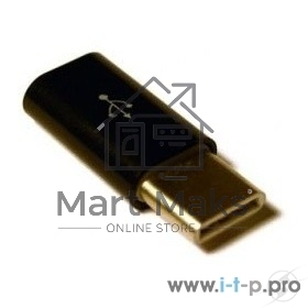 Переходник KS-is KS-294 Адаптер USB F в USB Type C M, черный