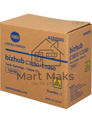 Картридж лазерный Konica-Minolta bizhub C3350/C3850 желтый TNP-48Y