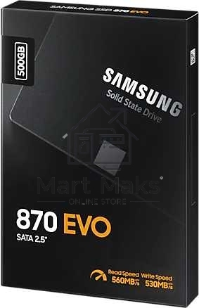 Накопитель SSD Samsung 870 EVO, 500GB, SATA III, 2.5