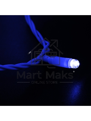 Гирлянда Neon-night Нить 10м, постоянное свечение, белый ПВХ, 230В, синий