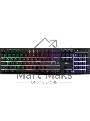 Клавиатура проводная Defender Arx GK-196L RU, USB, черный