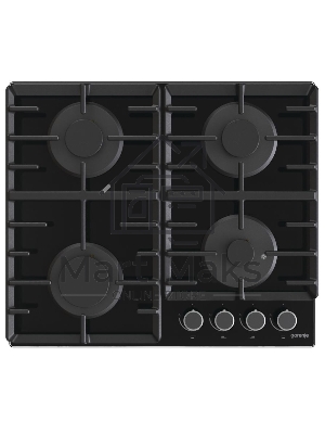 Газовая варочная панель Gorenje на закаленном стекле, Габаритные размеры (шхвхг): 60 × 13.6 × 52 см Газ-контроль