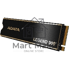 Накопитель SSD ADATA LEGEND 900, 2000Gb, PCIe 4.0 x4, 2280, NVMe, R/W 7000/5400, с радиатором