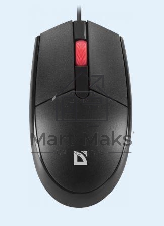 Мышь проводная Defender Delta MM-523 черный, 1000 dpi, USB, кнопки - 3