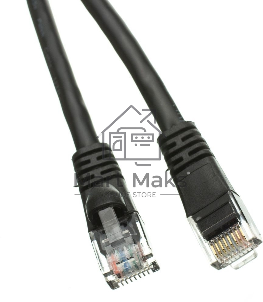 Патч-корд NTSS NTSS-PC-UTP-RJ45-5e-2.0-LSZH-BL NTSS-PC-UTP-RJ45-5E-2.0-LSZH UTP RJ-45 вил.-вилка RJ-45 кат.5E 2м черный LSZH (уп.:1шт) 26AWG