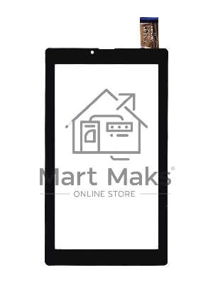 Сенсорное стекло (тачскрин) XHSNM0702308B, черное