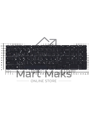 Клавиатура для ноутбука HP 250 G7 255 G7 256 G7 черная с подсветкой