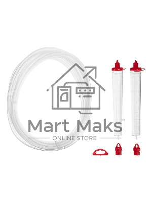 Гидроуровень Matrix удлиненная колба, рельефная градуировка, 7 м