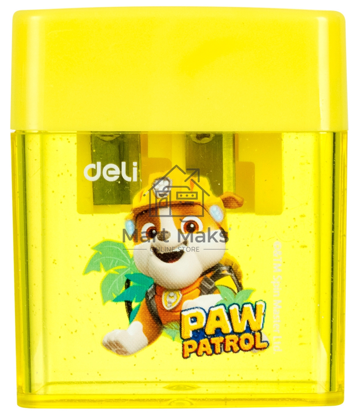 Точилка для карандашей ручная Deli EH551 Paw Patrol, 2 отверстия, пластик, ассорти, дисплей