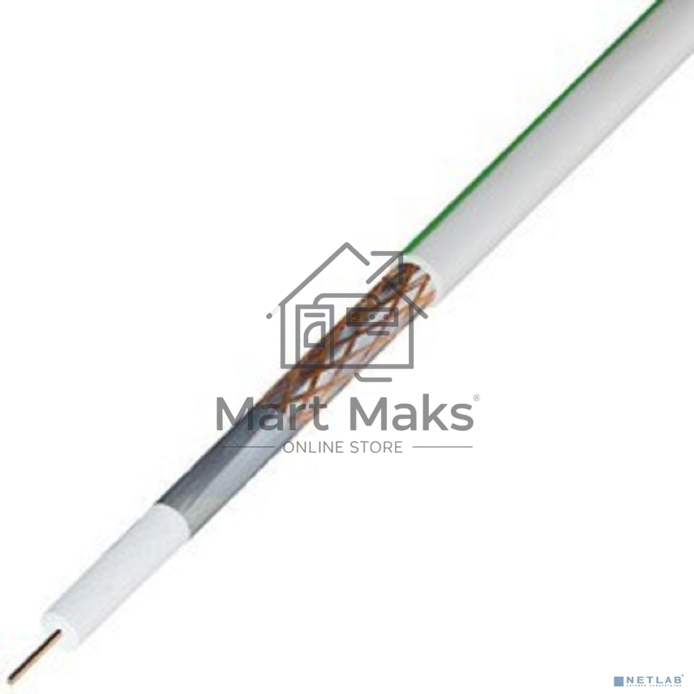 Кабель SAT 703B+Cu/Al/Cu, (75%), 75 Ом, 50м., белый 01-2431-50 Rexant