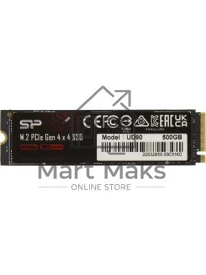 Накопитель SSD Silicon Power PCI-E 4.0 x4 500Gb SP500GbP44UD9005 M-Series UD90 M.2 2280
