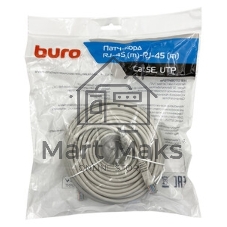 Патч-корд Buro UTP 4 пары cat.5e CCA molded 25м черный RJ-45 (m)-RJ-45 (m)