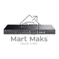 Коммутатор TP-Link JetStream 24-port Pure-Gigabit L2+ Managed Switch, 24 10/100/1000Mbps RJ45, 4*10G SFP+ Slots