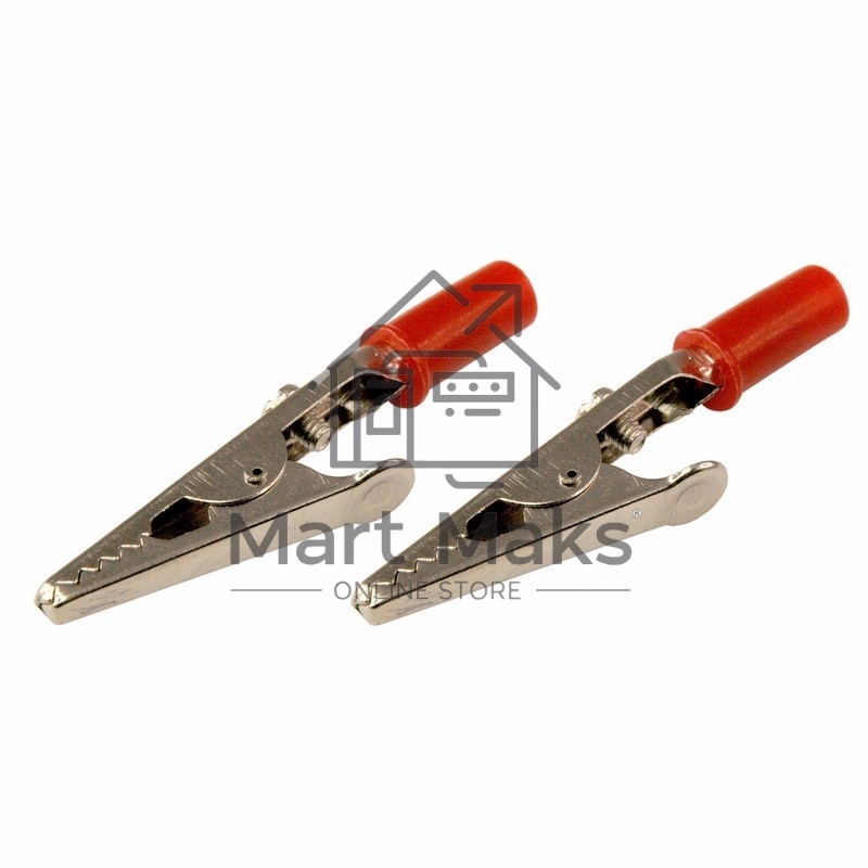 Зажим крокодил Rexant, длина 53 мм, ток 15A, 2 шт.