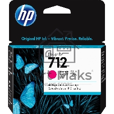 Картридж струйный HP 712 3ED68A пурпурный (29мл) для HP DJ Т230/630