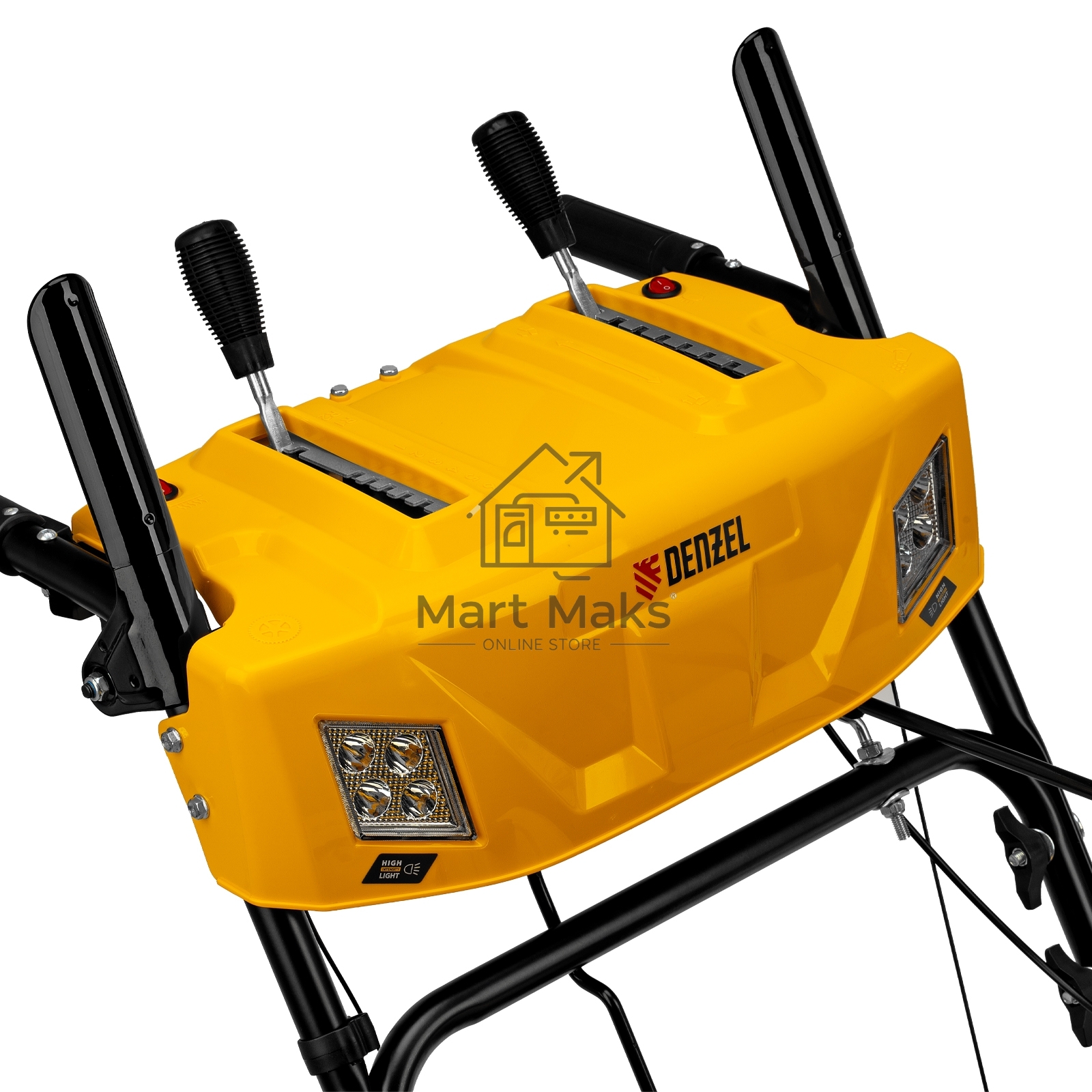 Бензиновая снегоуборочная машина SBM 610S PRO, 212cc, эл.старт, фара, обогрев Denzel