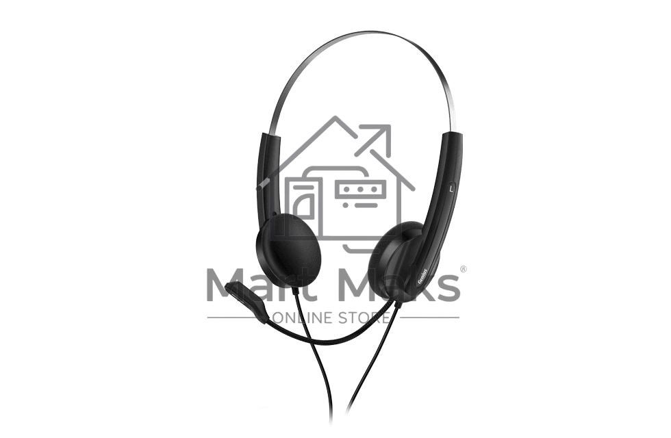Гарнитура Genius HS-220U, регулируемое оголовье, мягкие удобные амбушюры, выносной микрофон с шумоподавлением, пульт управления