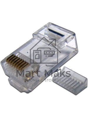 Коннектор Lanmaster (TWT-PL45-8P8C-6V) UTP кат.6 RJ45 прозрачный (упак.:100шт)