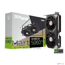 Видеокарта Zotac GeForce RTX 5060 Ti GAMING AMP, 16 GB GDDR7, 128 bit, 3xDisplayPort, HDMI, GPU 2407 MHz