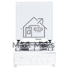Плита газовая Flama AVG 1401 W белый,крышка