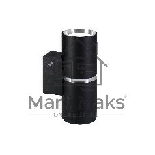 Настенный светильник FW2477/2 BK/CH черный/хром GU10/2 max 12W 145*55*80