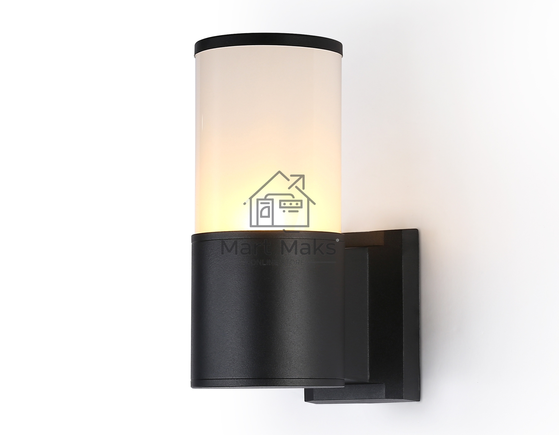 Светильник Ambrella light ST2451 BK/FR черный/белый матовый IP54 E27 max 40W 210*90*155