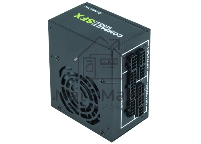 Блок питания Chieftec Compact CSN-450C, 450Вт, 80 PLUS Gold, 80мм, модульный, черный