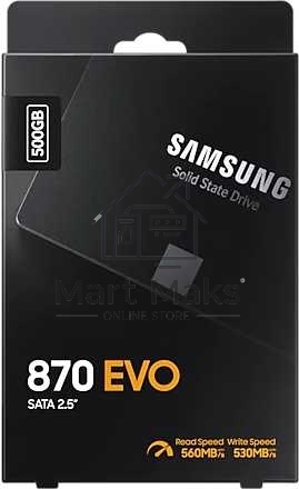 Накопитель SSD Samsung 870 EVO, 500GB, SATA III, 2.5
