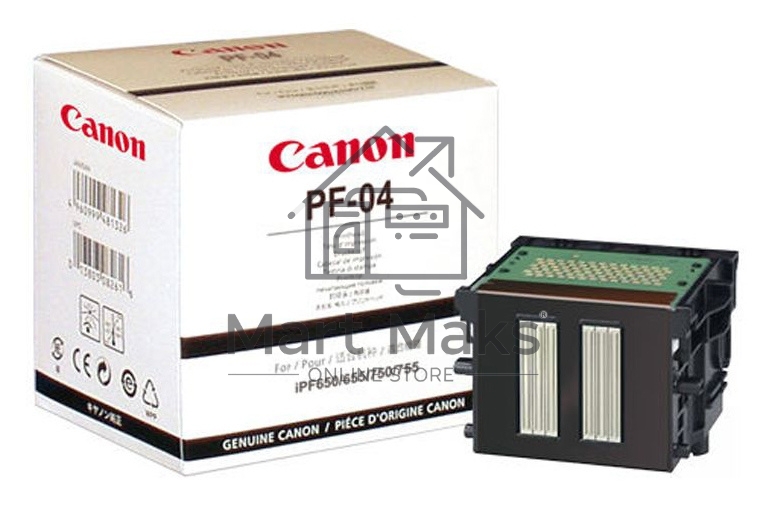 Печатающая головка Canon PF-04 (3630B001) черный для Canon iPF650, iPF655, iPF670, iPF680, iPF685, iPF750, iPF755, iPF760, iPF765, iPF770, iPF780, iPF785, iPF830, iPF840, iPF850.