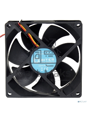 Вентилятор для корпуса 5bites FB9225S-12L3 черный, 92 x 92 x 25 мм, пластик, 1800 об/мин, 23 дБ, 3 pin