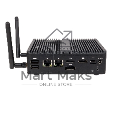 Неттоп HIPER BASIS BC119  Intel N-series N100(0.8Ghz)/8192Mb/256SSDGb/noDVD/BT/WiFi/war 1y/0.65kg/черный/Win11Pro + Безвентиляторный/БП 36Вт/металл/VESA Адаптер на 75х75, 100х100