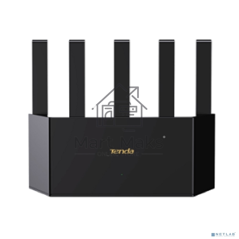 Двухдиапазонный Wi-Fi 6 роутер Tenda TX2L Pro AX1500, до 300 Мбит/с на 2,4 ГГц + до 1201 Мбит/с на 5 ГГц, LAN 3x1Гбит/с