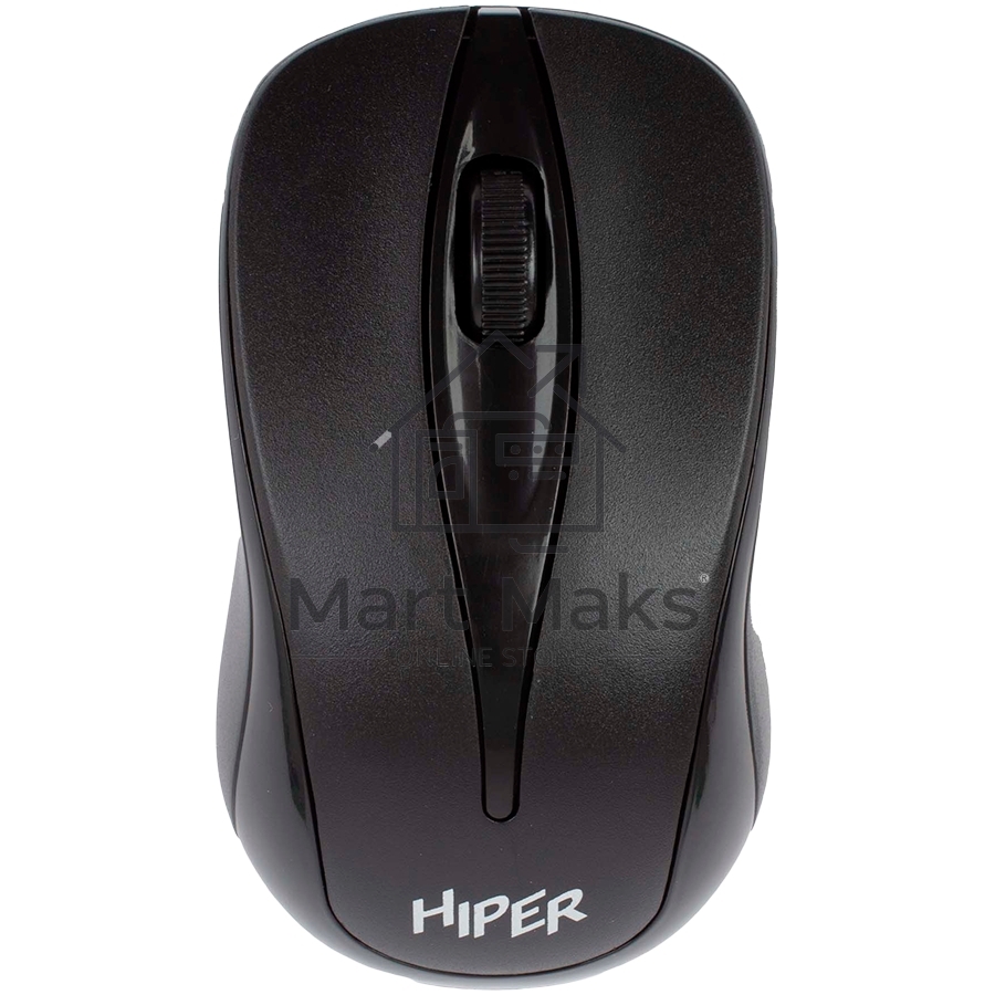 Мышь беспроводная HIPER HOMW-061 черный, 1000 dpi, радиоканал, USB, кнопки - 3