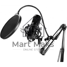Микрофон проводной Оклик SM-600G 2.5м черный