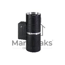 Настенный светильник FW2477/2 BK/CH черный/хром GU10/2 max 12W 145*55*80