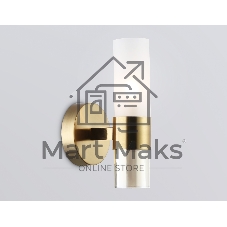 Настенный светильник Ambrella light LH55116 BS/FR/TI латунь/белый матовый/янтарь E14 max 40W 130*100*225
