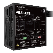Блок питания Gigabyte GP-P650SS, 650Вт, 80+ Silver, 120мм, немодульный, черный