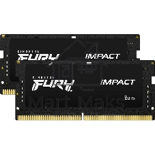Оперативная память Kingston Fury Impact, DDR5, 16GB (2x8GB), 4800 MHz, CL38, SO-DIMM