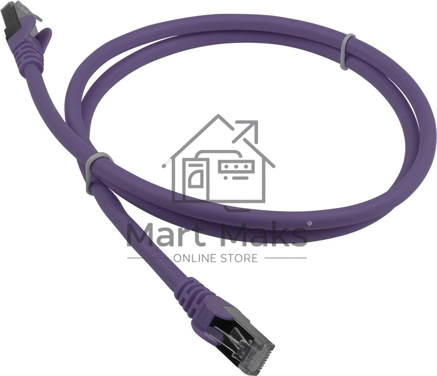 Патч-корд LANMASTER LAN-PC45/S6A-2.0-VI FTP RJ-45 вил.-вилка RJ-45 cat.6a 2м фиолетовый LSZH (уп.:1шт)