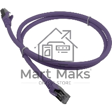 Патч-корд LANMASTER LAN-PC45/S6A-2.0-VI FTP RJ-45 вил.-вилка RJ-45 cat.6a 2м фиолетовый LSZH (уп.:1шт)