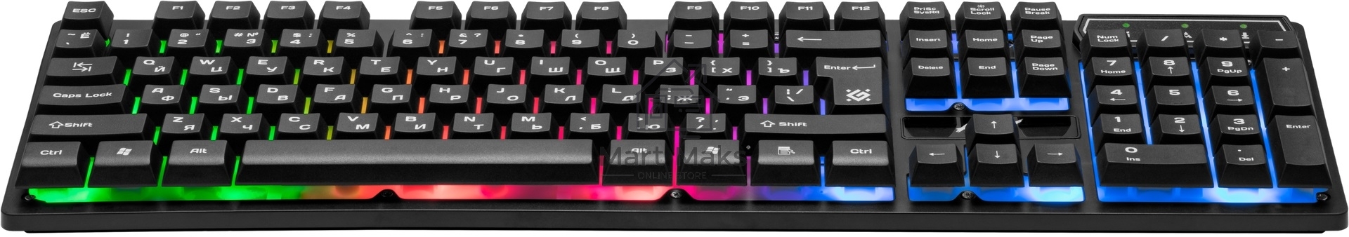 Клавиатура Defender Arx GK-196L RU проводная, USB, черный
