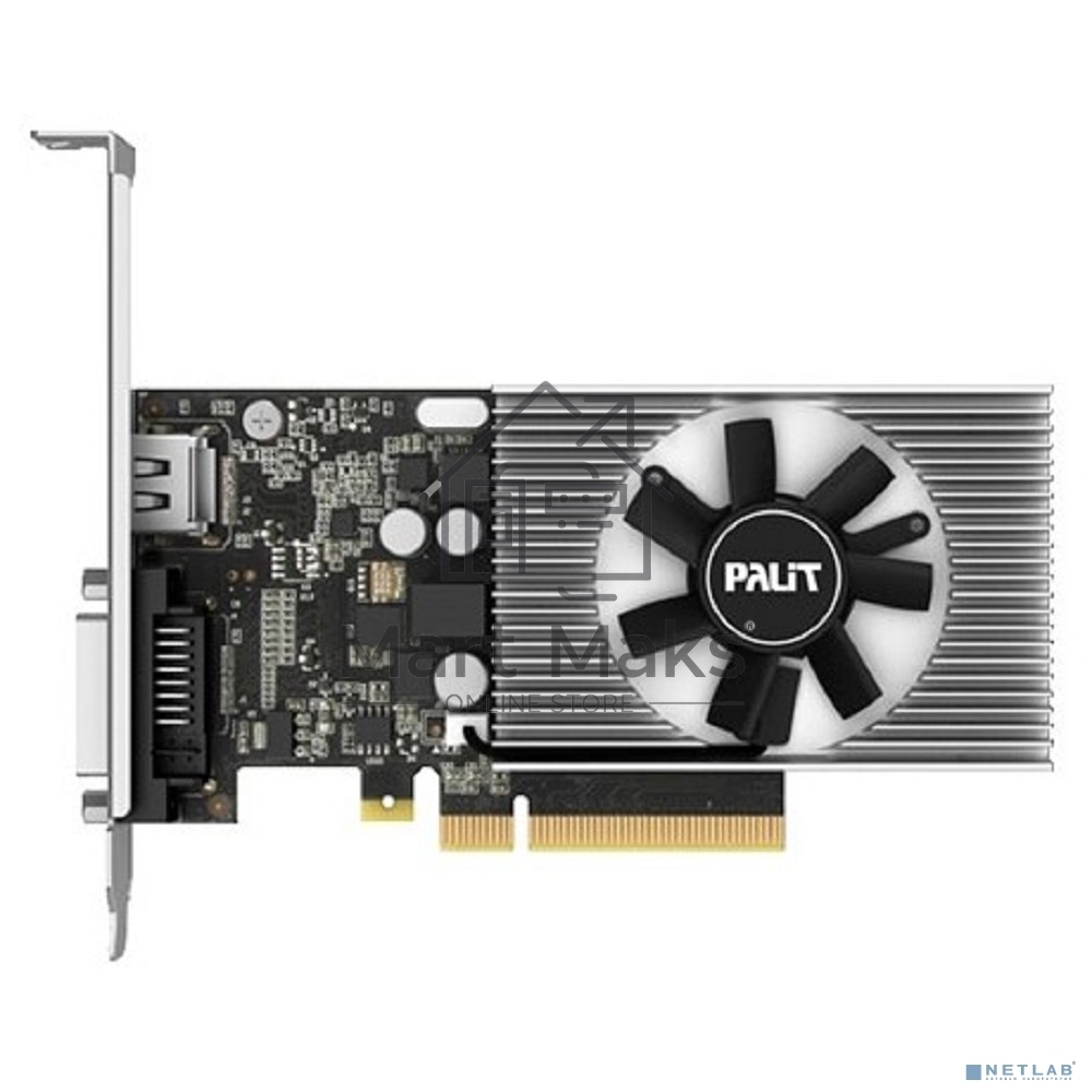 Видеокарта Palit PA-GT1030 2GD4 nVidia GeForce GT 1030 2048Mb PCI-E 64bit DDR4 1151/2100 DVIx1/HDMIx1/HDCP Ret low profile