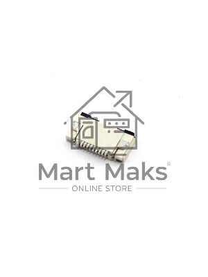 Разъем FPC Flip-Lock 0510-10RLGF 10 pin высота 1мм шаг 0,5мм