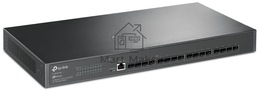 Коммутатор TP-Link JetStream 16-Port 10GE SFP+ L2+ Managed Switch PORT: 16× 10G SFP+ Slots