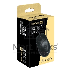 Мышь проводная ExeGate Professional Standard B100 черный, 1000 dpi, USB, кнопки - 3