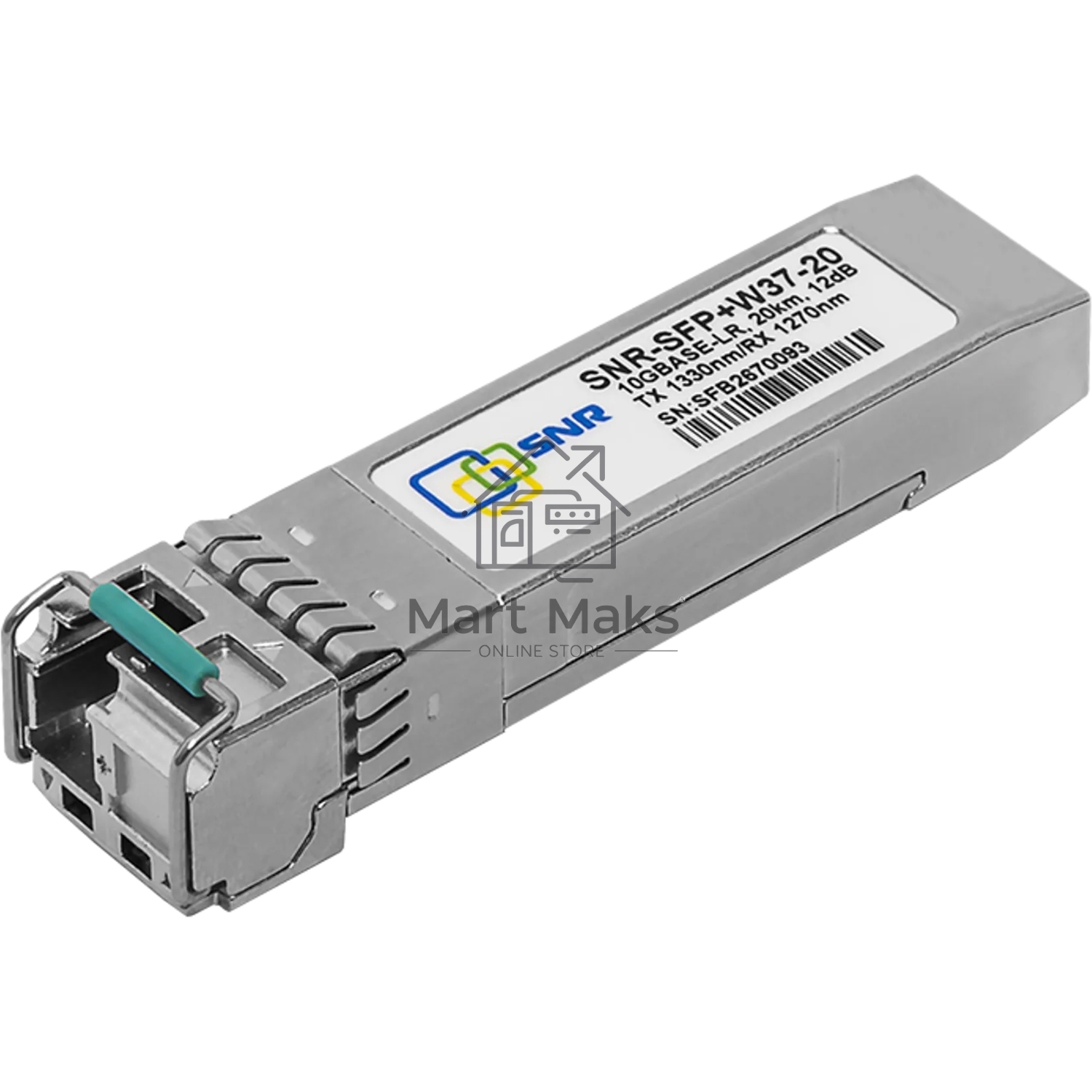 Модуль SNR SFP+ WDM, дальность до 20км (12dB), 1330нм