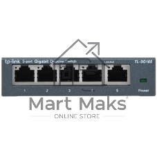 Коммутатор настольный TP-Link TL-SG105S 5-портовый 10/100/1000 Мбит/с