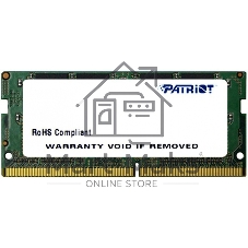 Оперативная память Patriot Signature, DDR4, 4GB (1x4 GB), 2400 MHz, CL17, SO-DIMM